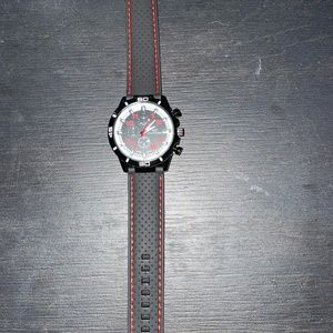 Black and Red Sports Watch